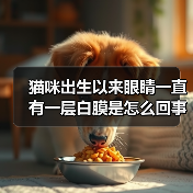 猫咪出生以来眼睛一直有一层白膜是怎么回事？（图3）