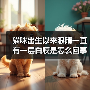 猫咪出生以来眼睛一直有一层白膜是怎么回事？（图4）