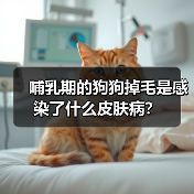 哺乳期的狗狗掉毛是感染了什么皮肤病？（图1）
