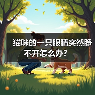 猫咪的一只眼睛突然睁不开怎么办？（图1）