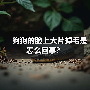 狗狗的脸上大片掉毛是怎么回事？（图1）