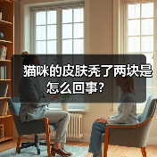 猫咪的皮肤秃了两块是怎么回事?(图2) 猫咪的皮肤秃了两块是怎么回事?(图2)