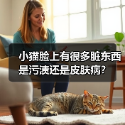 小猫脸上有很多脏东西是污渍还是皮肤病？（图3）