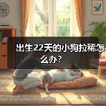 出生22天的小狗拉稀怎么办？（图1）