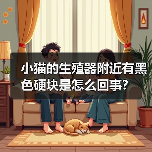 小猫的生殖器附近有黑色硬块是怎么回事？（图3）