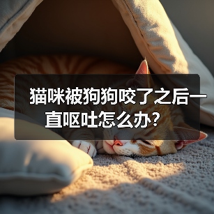 猫咪被狗狗咬了之后一直呕吐怎么办？（图1）