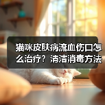 猫咪皮肤病流血伤口怎么治疗？清洁消毒方法详解（图1）