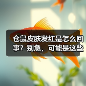 仓鼠皮肤发红是怎么回事？别急，可能是这些原因！（图4）