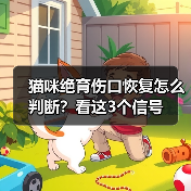 猫咪绝育伤口恢复怎么判断？看这3个信号（图4）