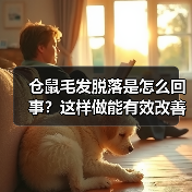 仓鼠毛发脱落是怎么回事？这样做能有效改善（图3）