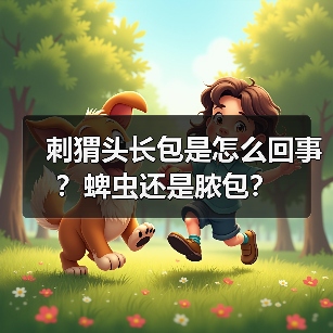 刺猬头长包是怎么回事？蜱虫还是脓包？（图1）
