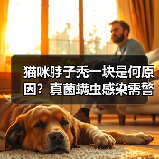 猫咪脖子秃一块是何原因？真菌螨虫感染需警惕（图1）
