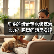 狗狗连续吐黄水频繁怎么办？肠胃问题早发现（图1）