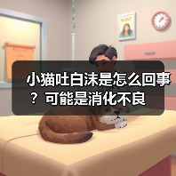 小猫吐白沫是怎么回事？可能是消化不良（图2）