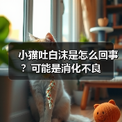 小猫吐白沫是怎么回事？可能是消化不良（图4）