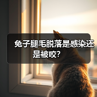 兔子腿毛脱落是感染还是被咬？（图3）