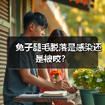 兔子腿毛脱落是感染还是被咬？（图1）