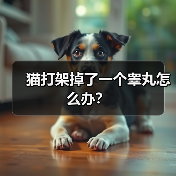 猫打架掉了一个睾丸怎么办？（图1）