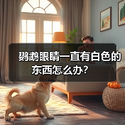 鹦鹉眼睛一直有白色的东西怎么办？（图2）