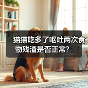 猫猫吃多了呕吐两次食物残渣是否正常？（图4）