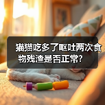 猫猫吃多了呕吐两次食物残渣是否正常？（图3）