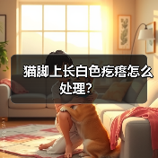 猫脚上长白色疙瘩怎么处理？（图4）