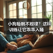 小狗睡眠不规律？这样训练让它乖乖入睡（图3）