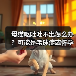 母猫呕吐吐不出怎么办？可能是毛球症或怀孕（图3）