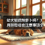 幼犬能吃胡萝卜吗？3月龄后喂食注意事项全解析（图4）