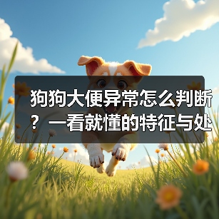 狗狗大便异常怎么判断？一看就懂的特征与处理指南（图1）
