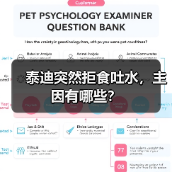 泰迪突然拒食吐水，主因有哪些？（图2）