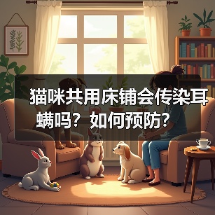 猫咪共用床铺会传染耳螨吗？如何预防？（图2）