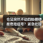 仓鼠突然不动四肢僵硬是危险信号？紧急处理指南（图1）