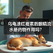 乌龟涂红霉素后眼睛流水是药物作用吗？（图1）