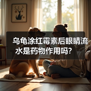乌龟涂红霉素后眼睛流水是药物作用吗？（图4）