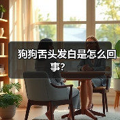 狗狗舌头发白是怎么回事？（图1）
