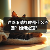 猫咪眼睛红肿是什么原因？如何处理？（图1）