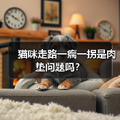 猫咪走路一瘸一拐是肉垫问题吗？（图2）