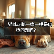 猫咪走路一瘸一拐是肉垫问题吗？（图1）
