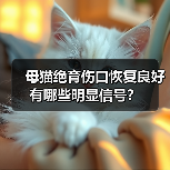 母猫绝育伤口恢复良好有哪些明显信号？（图4）