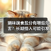 猫咪误食盐分有哪些危害?长期摄入可能引发健康问题(图3) 猫咪误食盐分有哪些危害?长期摄入可能引发健康问题(图3)