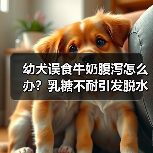 幼犬误食牛奶腹泻怎么办？乳糖不耐引发脱水危机（图1）