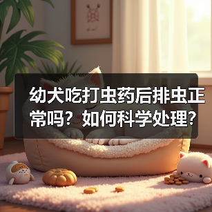 幼犬吃打虫药后排虫正常吗？如何科学处理？（图2）