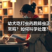 幼犬吃打虫药后排虫正常吗？如何科学处理？（图3）
