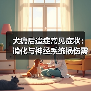 犬瘟后遗症常见症状：消化与神经系统损伤需警惕（图1）