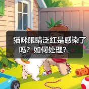 猫咪眼睛泛红是感染了吗？如何处理？（图1）