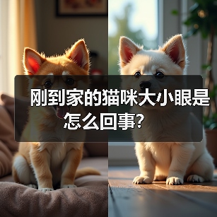 刚到家的猫咪大小眼是怎么回事？（图1）