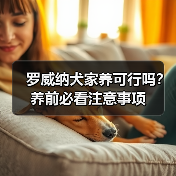 罗威纳犬家养可行吗？养前必看注意事项（图1）