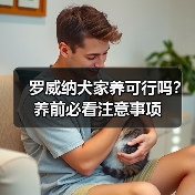 罗威纳犬家养可行吗？养前必看注意事项（图4）