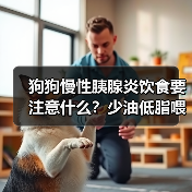 狗狗慢性胰腺炎饮食要注意什么？少油低脂喂养全攻略（图1）